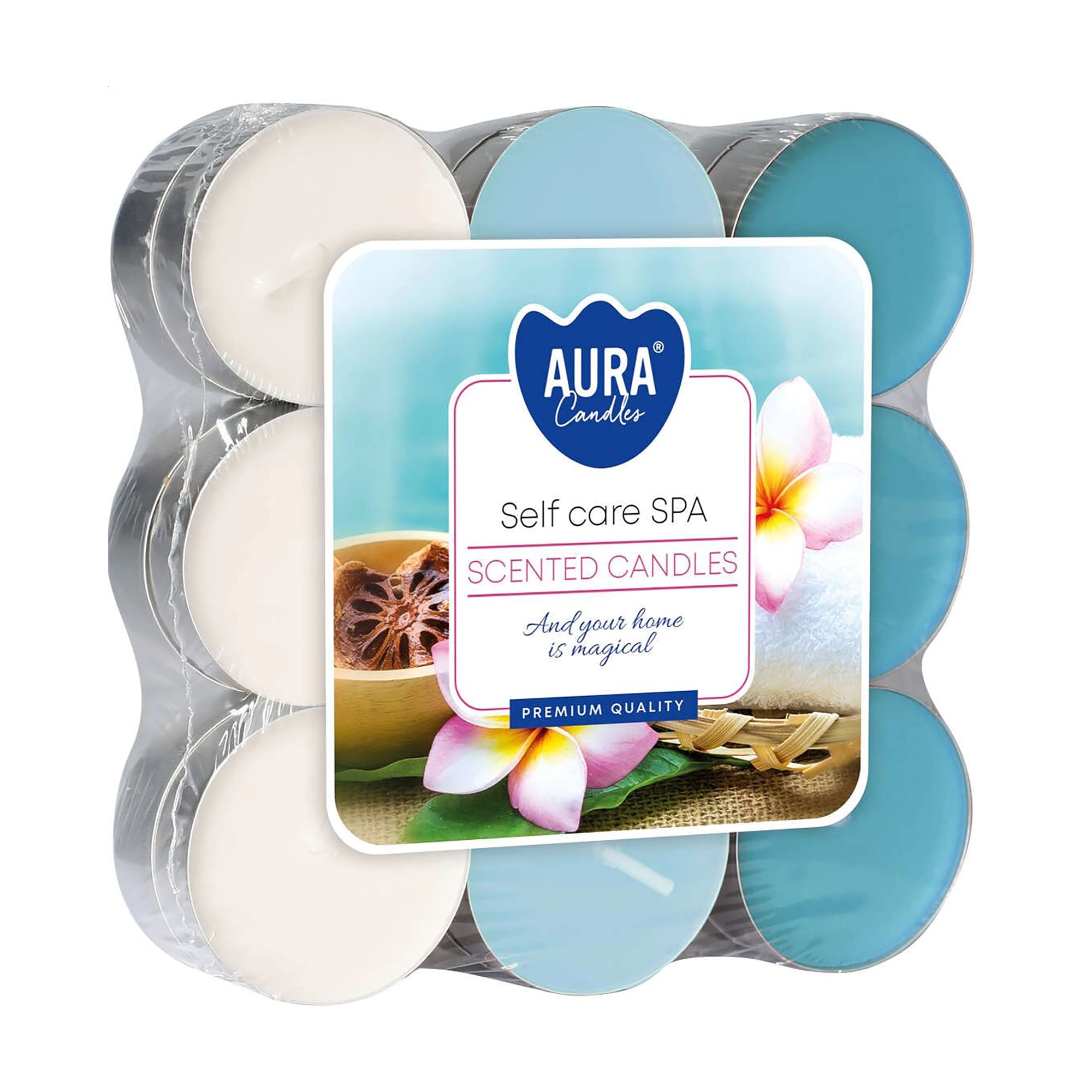 Ароматична свічка Bispol Scented Candle Aura Self Care Spa, 18 шт (p15-363)